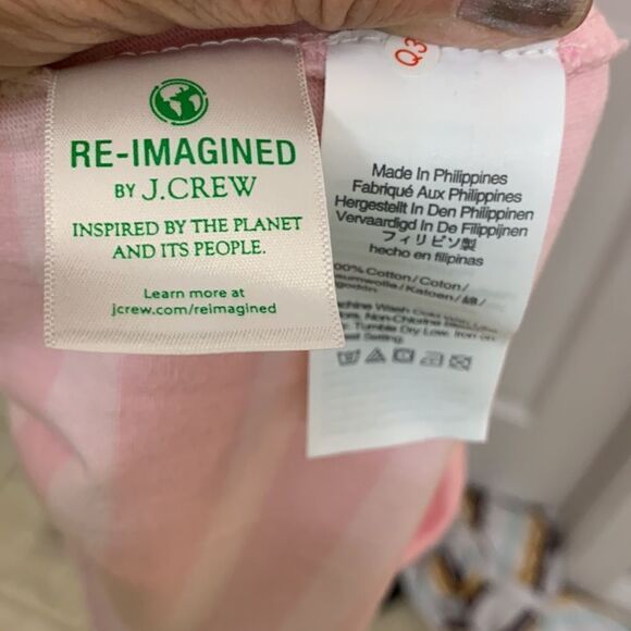 J.Crew size Large NWOT maxi pink stripe dress - Picture 5 of 9